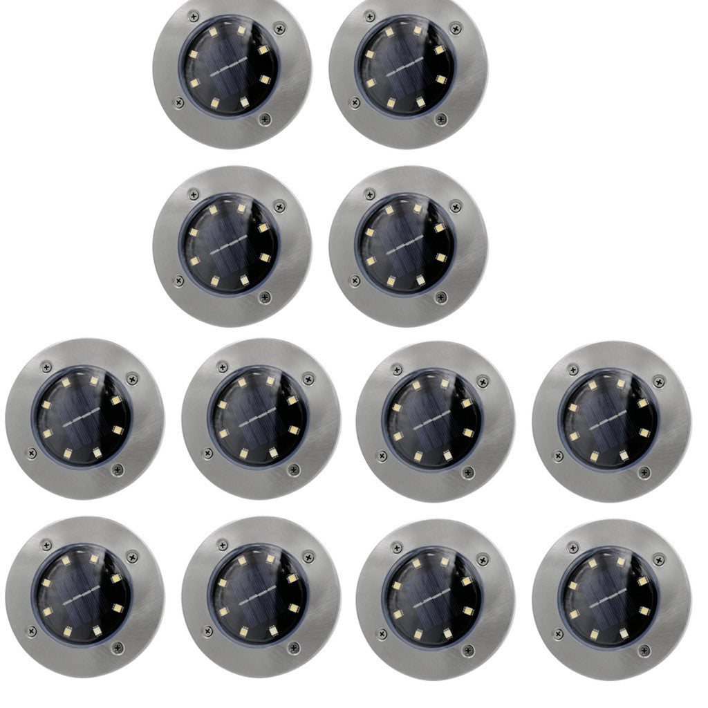 SolarLuxe: Solar Powered Ground Lights for Gardens and Stairs