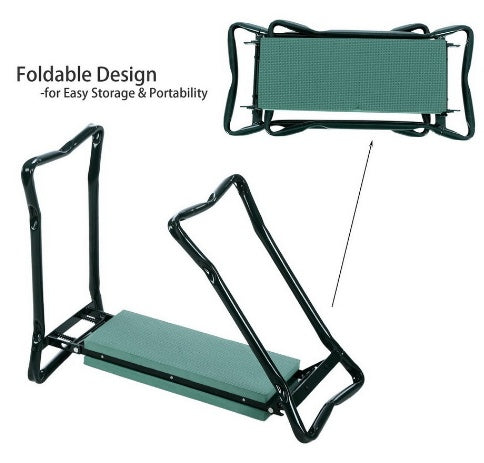 Foldable ComfortFlex Garden Kneeler & Bench With Tool Pouch Garden Rest