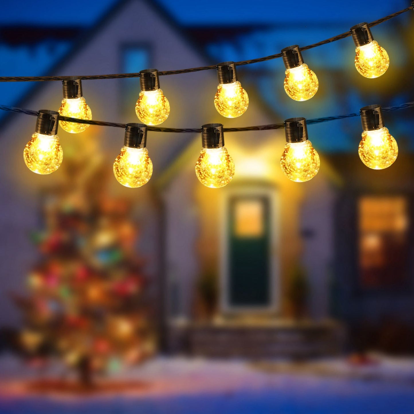 Waterproof String Lights with Ball Design