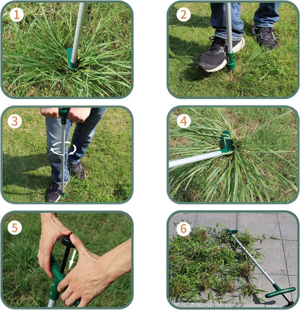 WildRoot Extractor: Dual-Section Aluminum Weed Eliminator
